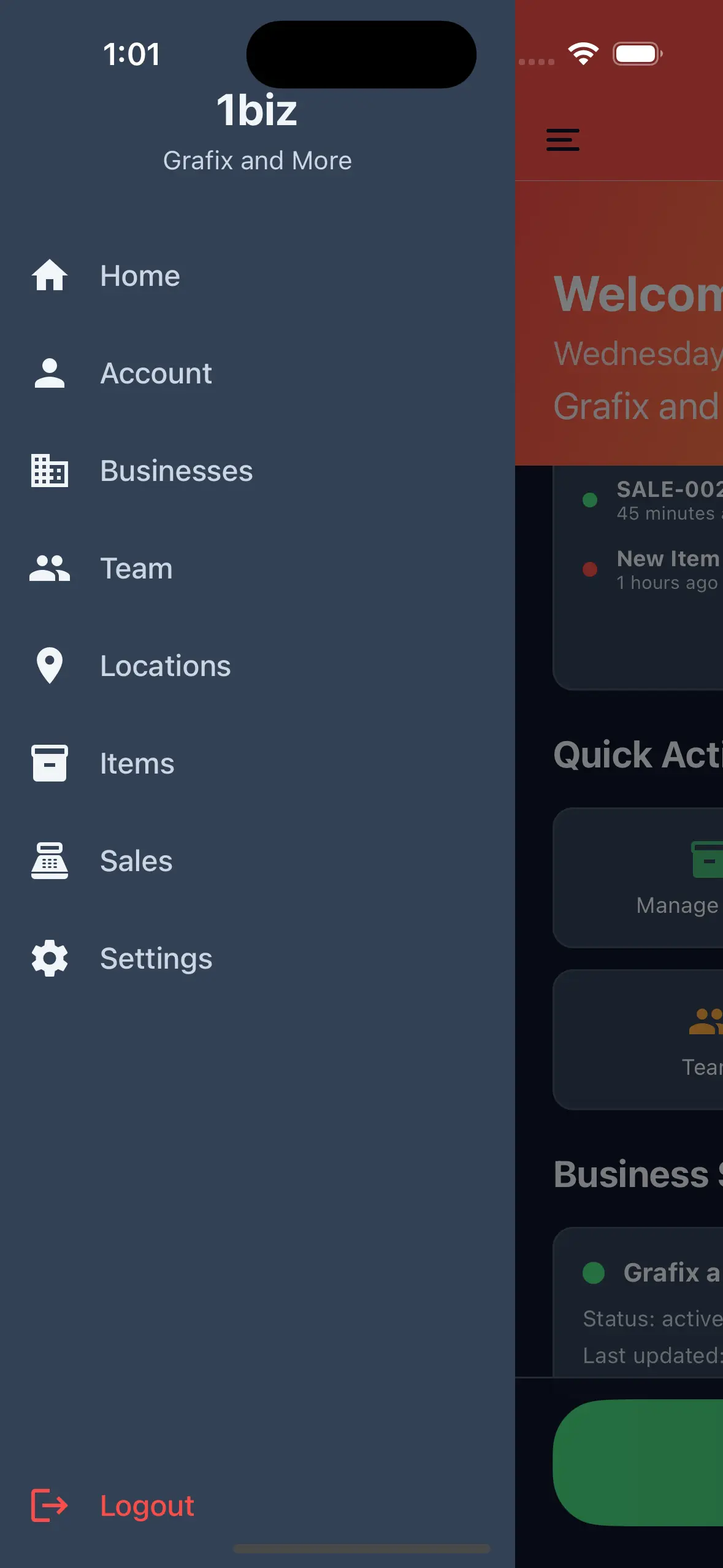 1biz app screenshot 3